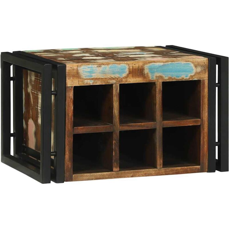 foto del prodotto vidaxl portabottiglie 46x35x27.5 cm legno massello riciclato