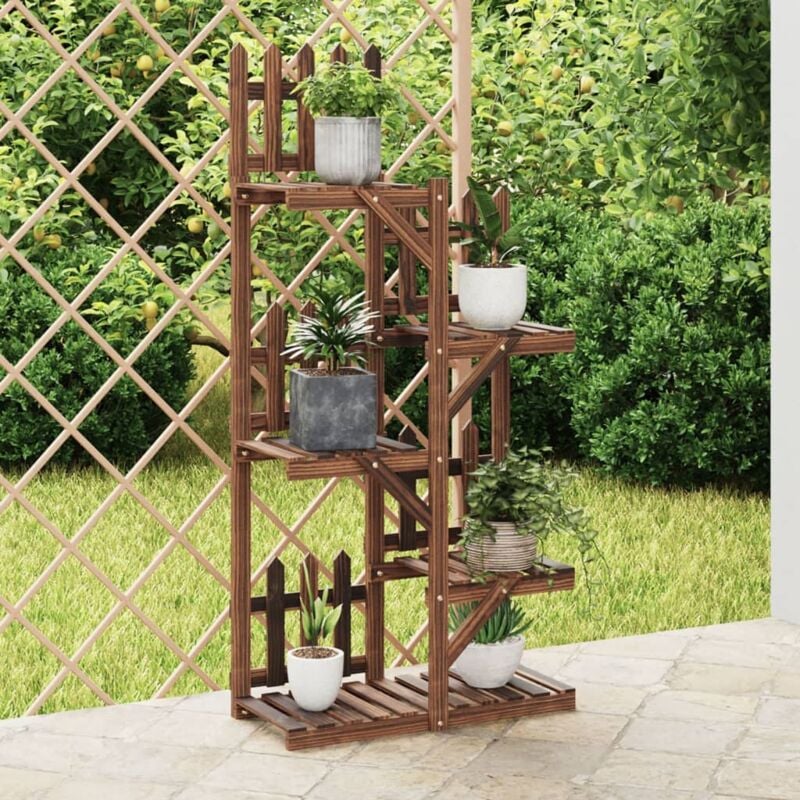 foto del prodotto vidaxl portafiori 60x25x130 cm in legno massello di abete