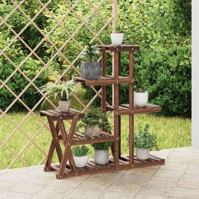 foto del prodotto vidaxl portafiori 95x25x96 cm in legno massello di abete
