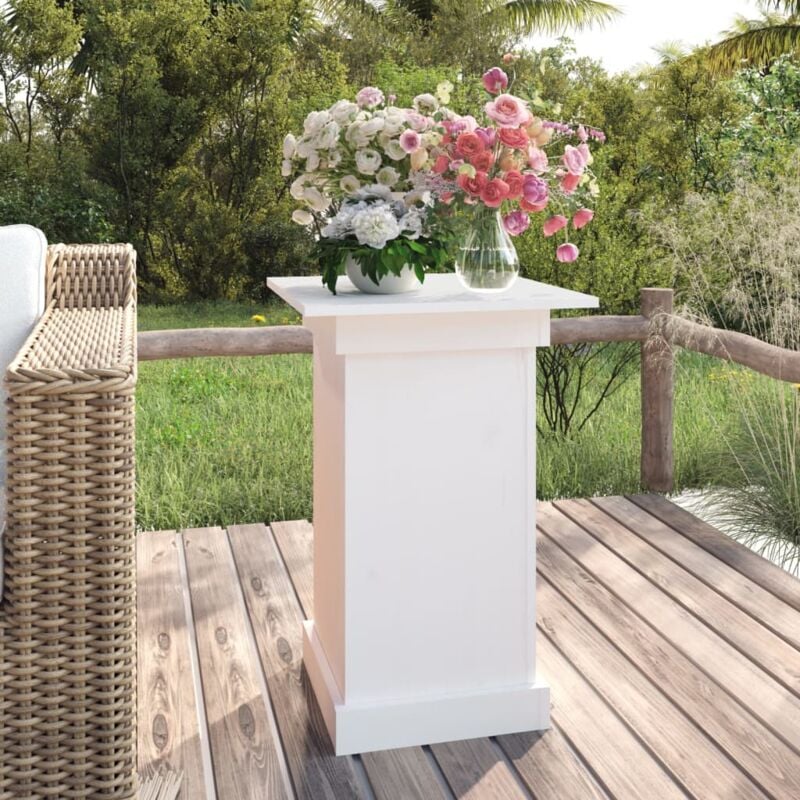 foto del prodotto vidaxl portafiori bianco 40x40x60 cm in legno massello di pino