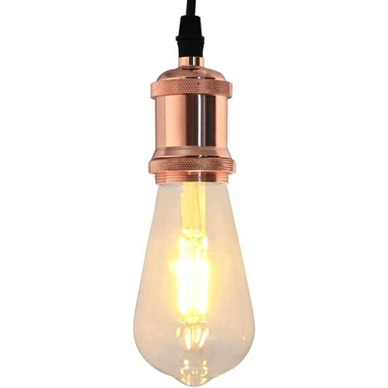 foto del prodotto vidaxl portalampada 2 pz oro rosa e27