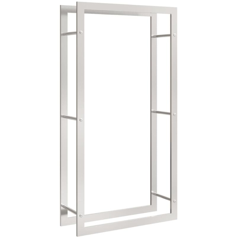 foto del prodotto vidaxl portalegna 80x28x154 cm in acciaio inossidabile