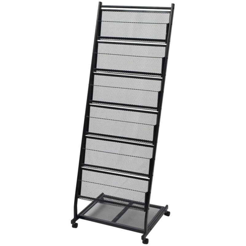 foto del prodotto vidaxl portariviste 47,5x43x133 cm nero a4