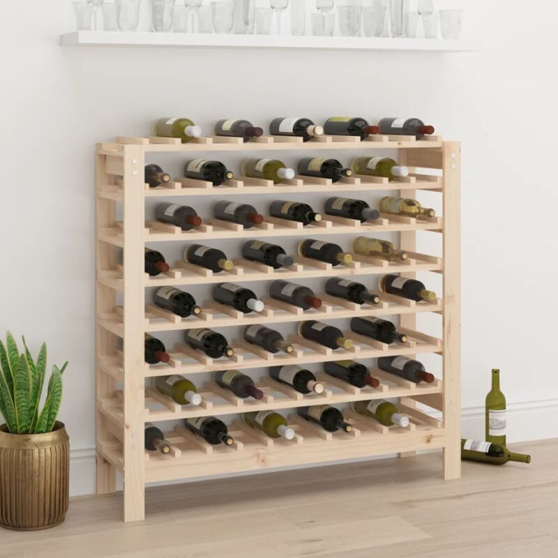foto del prodotto vidaxl portavini 109,5x30x107,5 cm in legno massello di pino