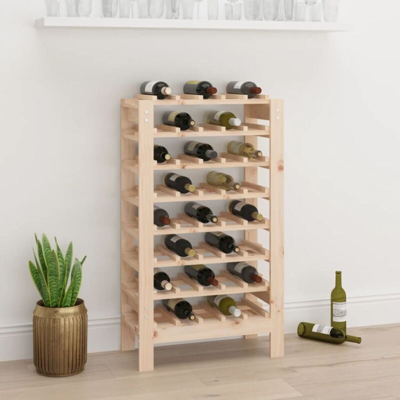 foto del prodotto vidaxl portavini 61,5x30x107,5 cm in legno massello di pino