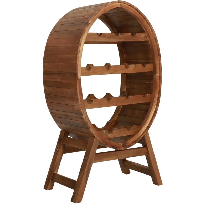 foto del prodotto vidaxl portavini da 13 bottiglie in legno massello d acacia
