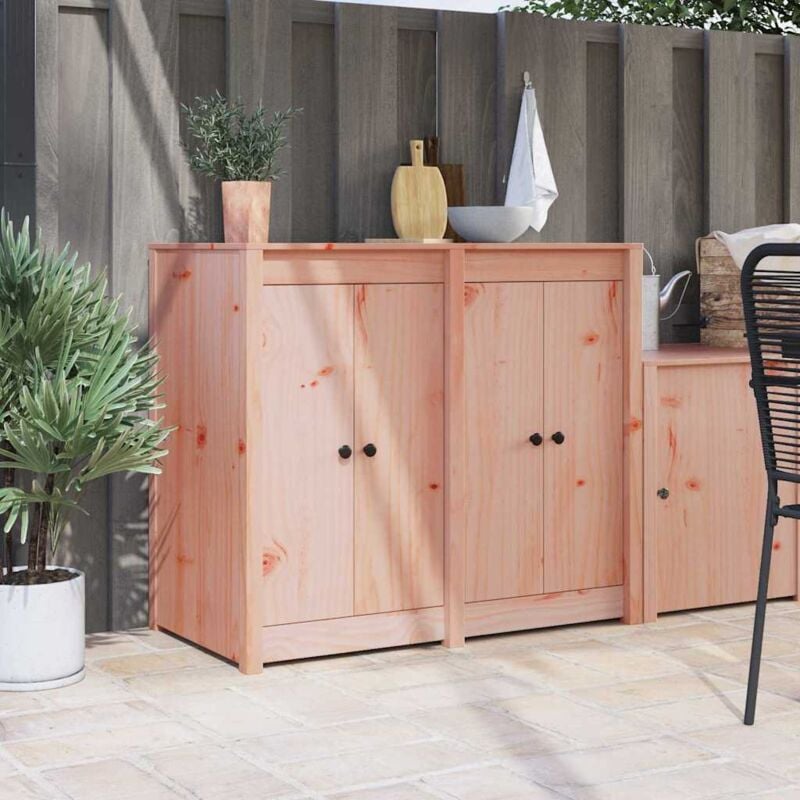 foto del prodotto vidaxl porte da cucina esterne 2 pz 50x9x82 cm in legno massiccio di abete di douglas