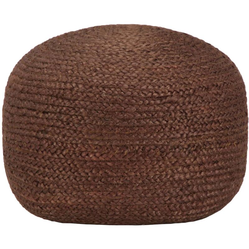 foto del prodotto vidaxl pouf lavorato a mano 40x45 cm in juta marrone
