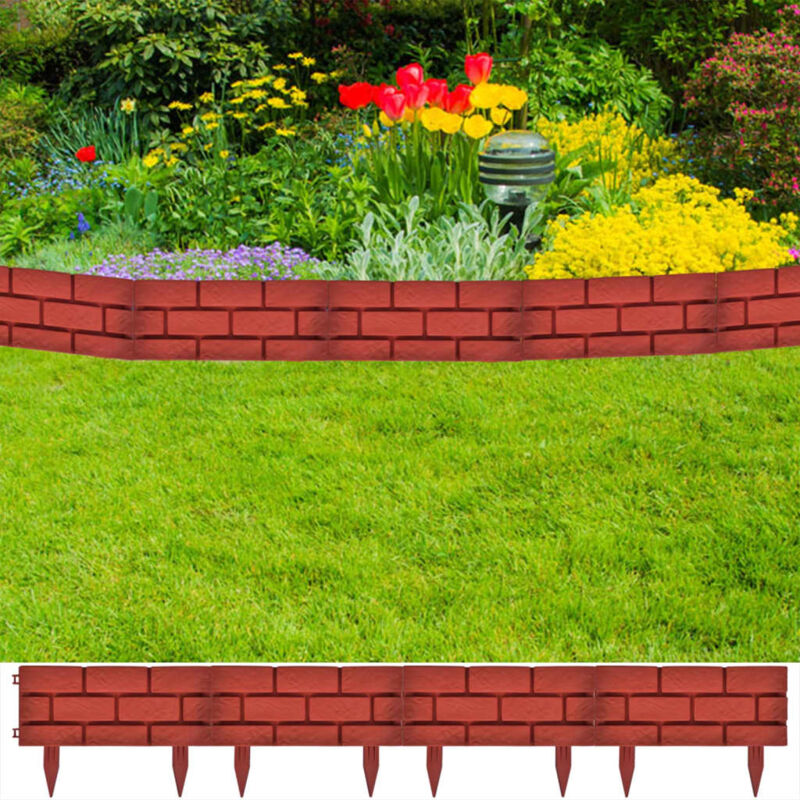 foto del prodotto vidaxl prato divisore con design a mattoni 11 pz per patio e giardini