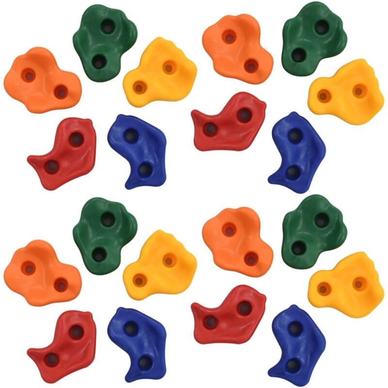 foto del prodotto vidaxl prese per arrampicata 20 pz multicolore in pe