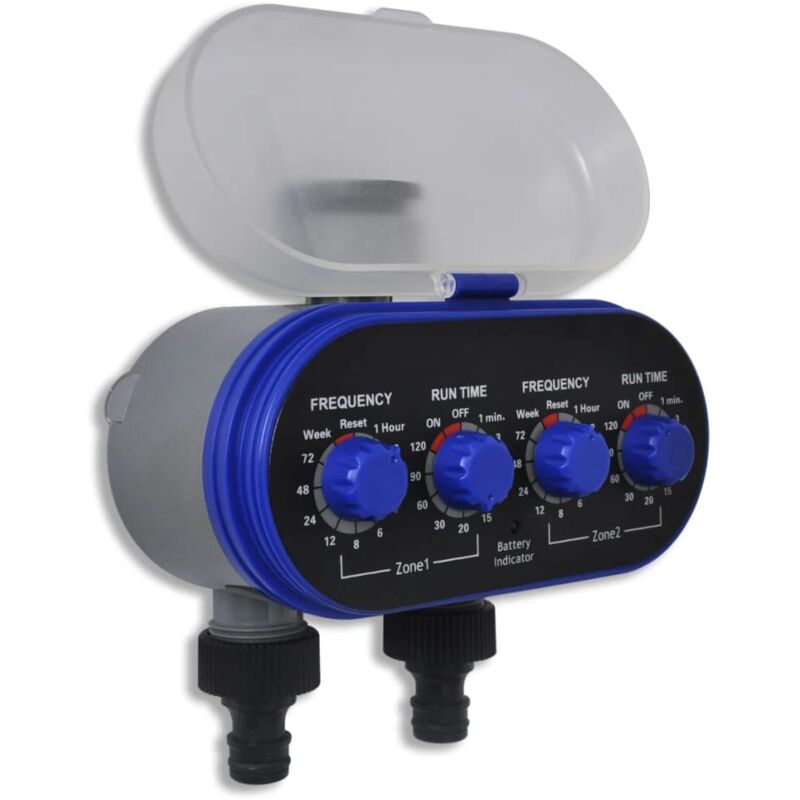 foto del prodotto vidaxl programmatore timer irrigazione elettronico automatico per orto 2 vie