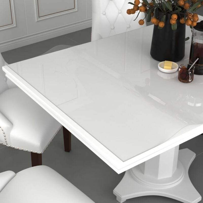 foto del prodotto vidaxl protezione tavolo in pvc trasparente 2 mm disponibile in varie misure dimensioni 120 x 90 cm