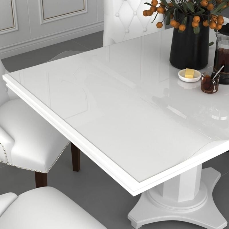 foto del prodotto vidaxl protezione tavolo in pvc trasparente 2 mm disponibile in varie misure dimensioni 200 x 100 cm