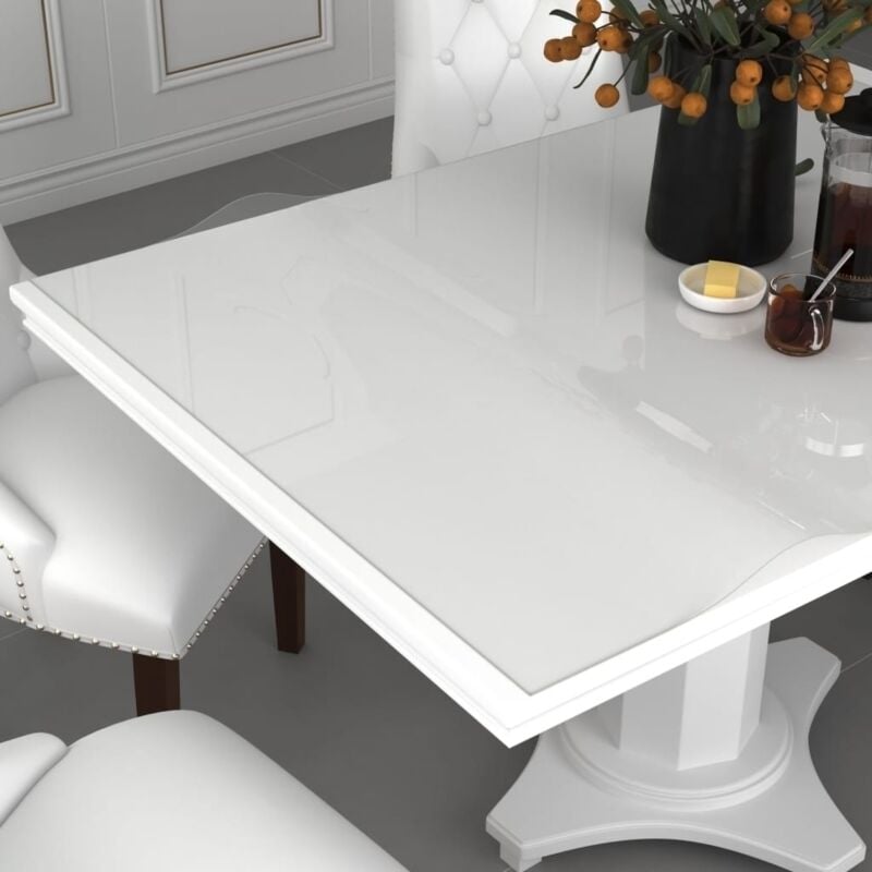 foto del prodotto vidaxl protezione tavolo trasparente 80x80 cm 1,6 mm pvc