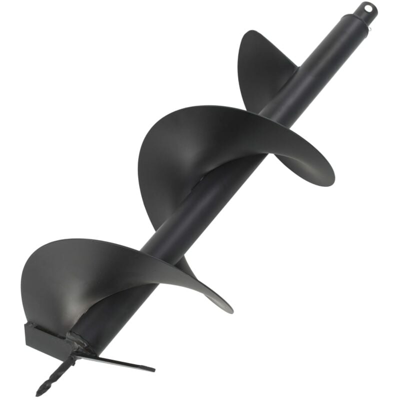 foto del prodotto vidaxl punta a trivella per trapano in acciaio nero varie misure dimensioni 250 mm