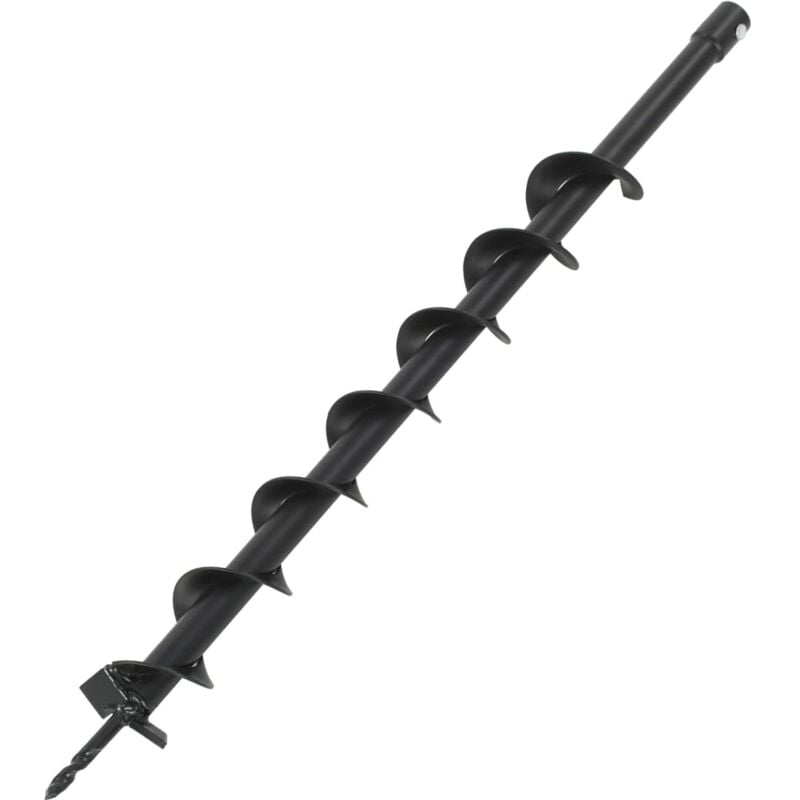 foto del prodotto vidaxl punta a trivella per trapano in acciaio nero varie misure dimensioni 60 mm