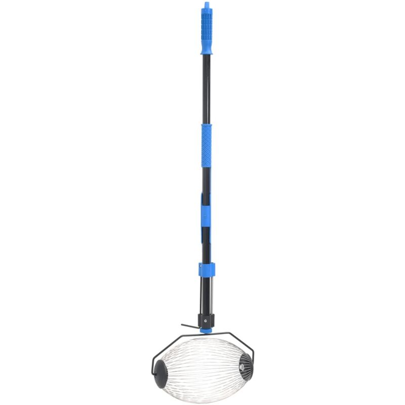 foto del prodotto vidaxl raccoglitore di noci blu 127 cm in acciaio