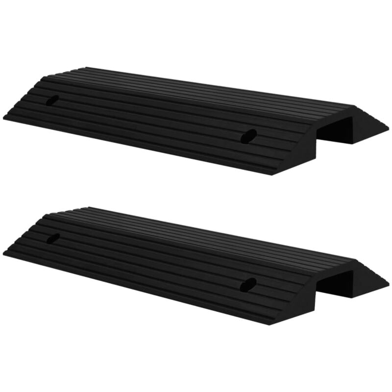 foto del prodotto vidaxl rampe per soglia a ponte 2 pz 80x40x8 cm in gomma