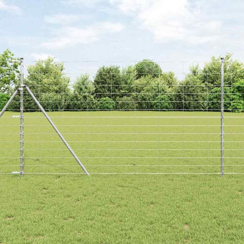foto del prodotto vidaxl recinzione 1,4x25 m acciaio zincato
