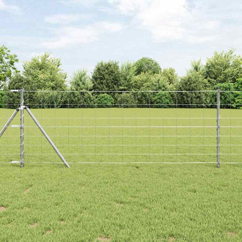 foto del prodotto vidaxl recinzione da campo 0.8x10 m acciaio zincato