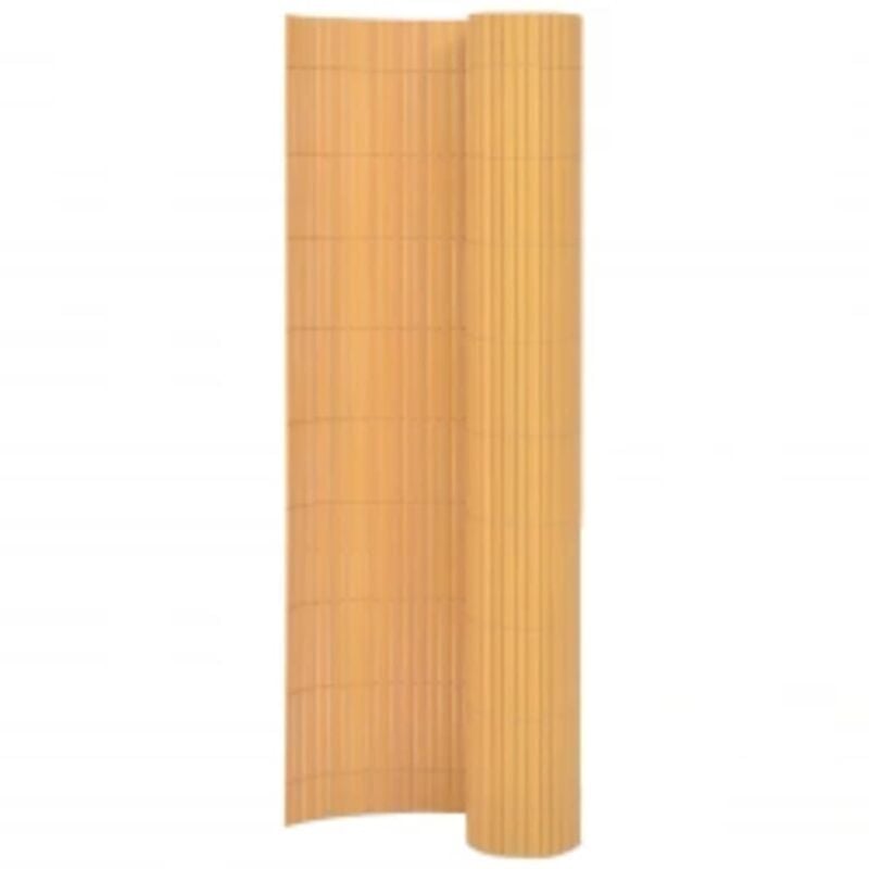 foto del prodotto vidaxl recinzione da giardino a doppio lato frangivista elegante 110x500cm vari colori colore giallo