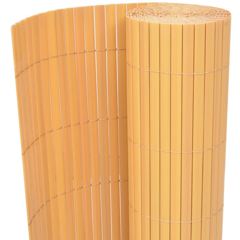 foto del prodotto vidaxl recinzione da giardino a doppio lato in pvc 90x300 cm gialla