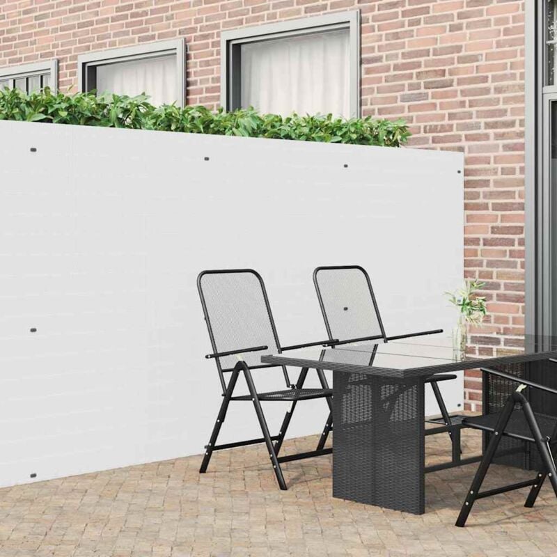 foto del prodotto vidaxl recinzione da giardino bifacciale bianca 1,8x5 m in pvc