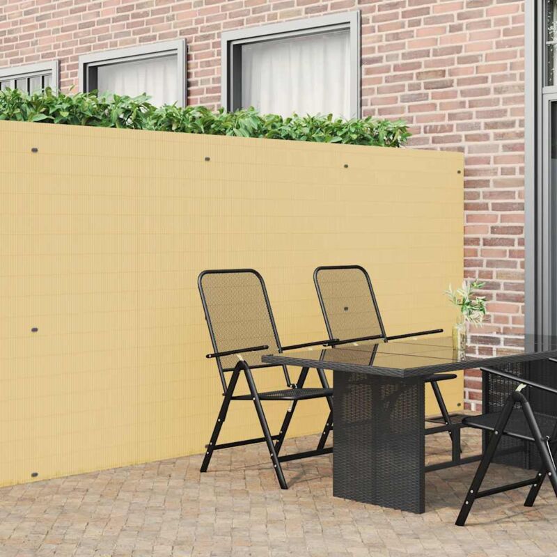 foto del prodotto vidaxl recinzione da giardino bifacciale gialla 1,8x3 m in pvc