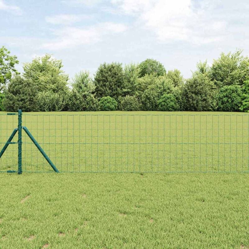 foto del prodotto vidaxl recinzione euro verde 0,6x10 m in acciaio