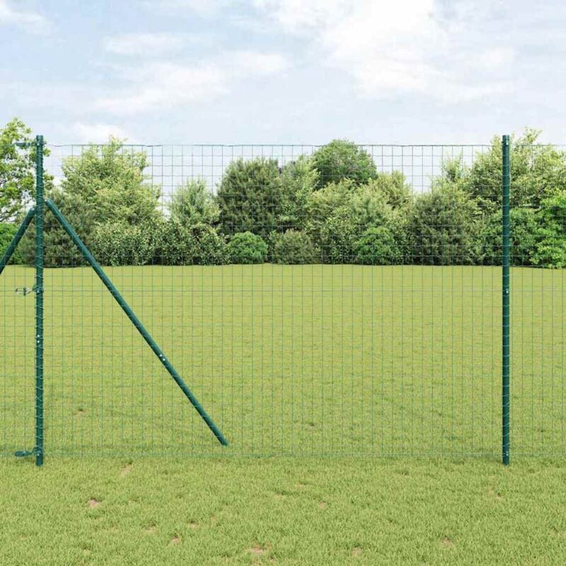 foto del prodotto vidaxl recinzione euro verde 1,6x10 m acciaio