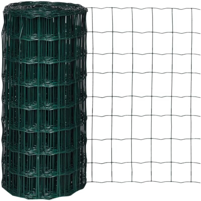 foto del prodotto vidaxl recinzione europea in acciaio 25 x 0,8 m verde