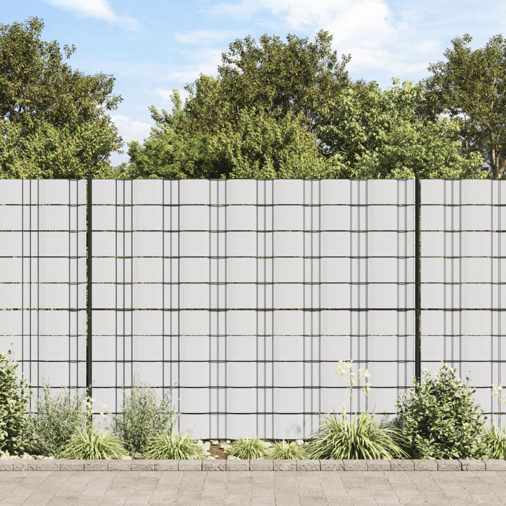 foto del prodotto vidaxl recinzione frangivento da giardino pvc 70x0,19 m bianco