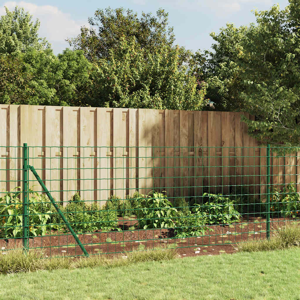 foto del prodotto vidaxl recinzione metallica verde 0,8x25 m in acciaio zincato