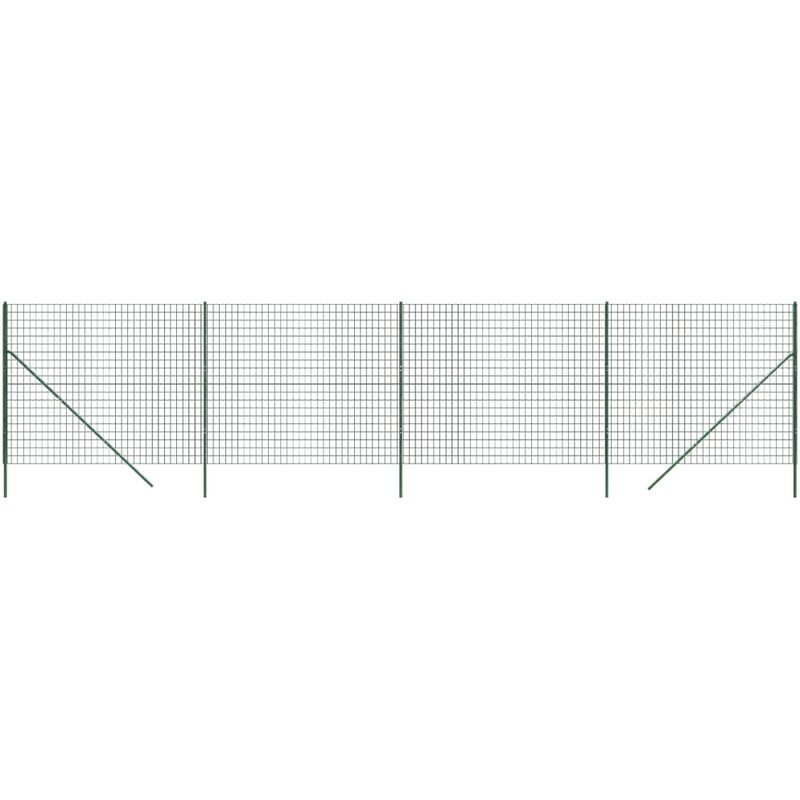 foto del prodotto vidaxl recinzione metallica verde 1,4x10 m in acciaio zincato