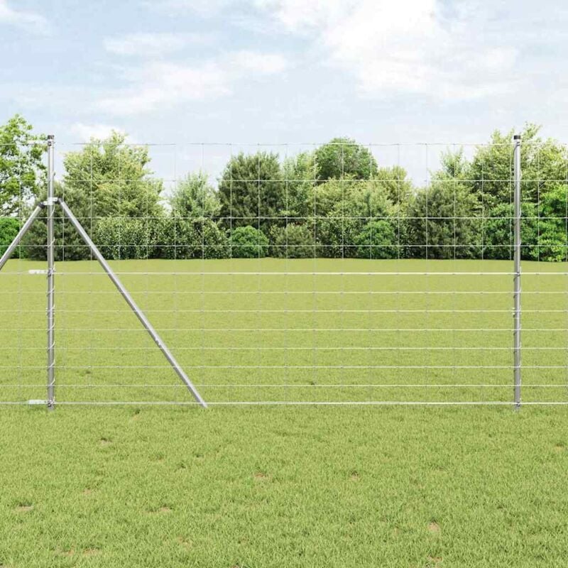 foto del prodotto vidaxl recinzione per campi 1.4x10 m in acciaio zincato