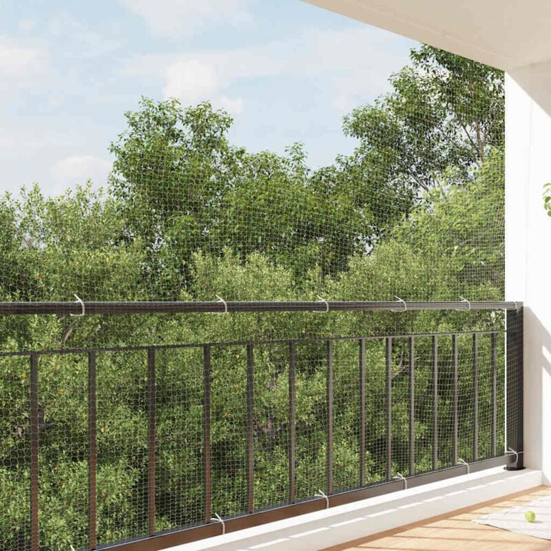 foto del prodotto vidaxl rete per gatti trasparente 3x2 m in nylon