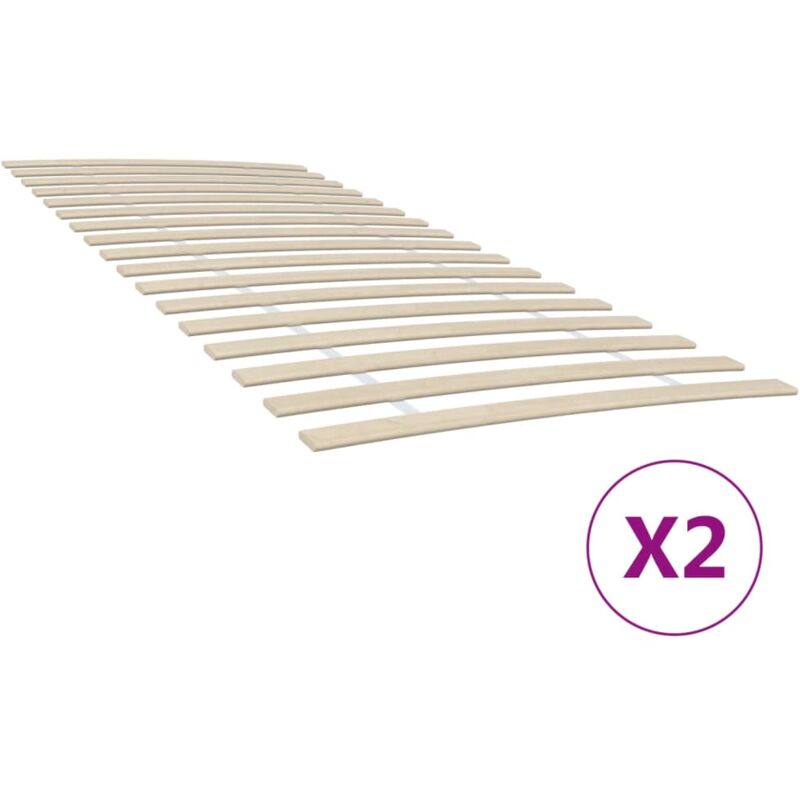foto del prodotto vidaxl reti a doghe con 34 doghe 2 pz 100x200 cm