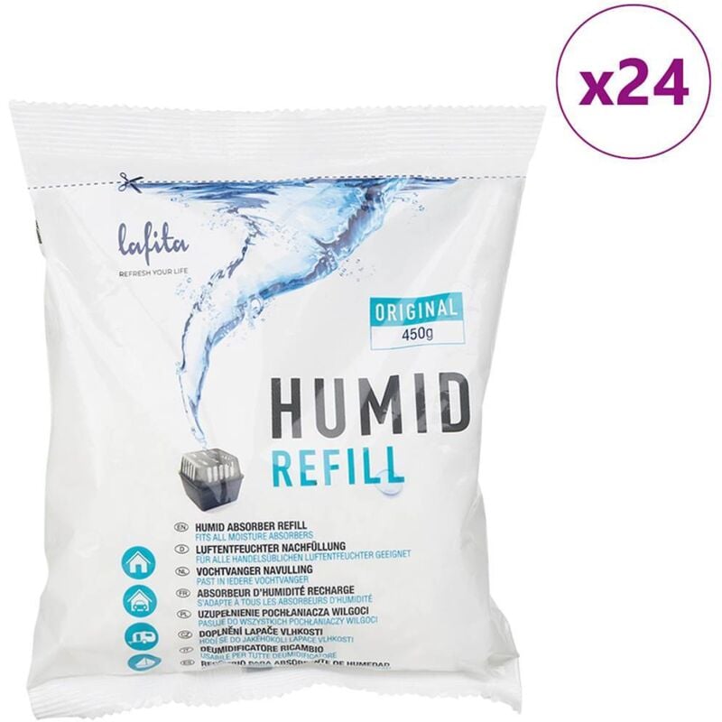 foto del prodotto vidaxl ricariche assorbiumidit 24 pz 450 g