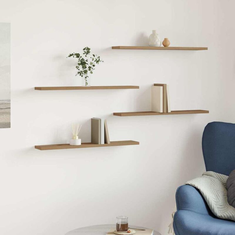 foto del prodotto vidaxl ripiani per libreria 4 pz rovere sonoma 60x10x1,5 cm truciolato