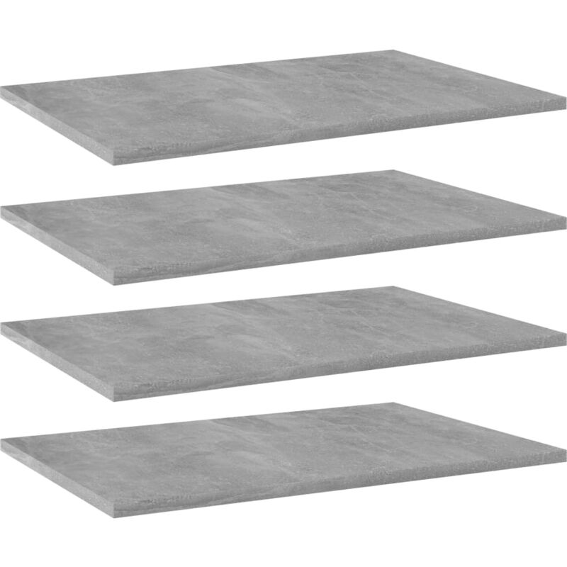 foto del prodotto vidaxl ripiani per libreria 4pz grigio cemento 60x40x1,5cm multistrato