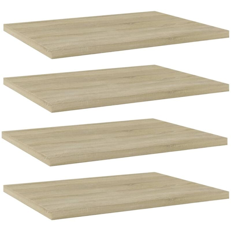 foto del prodotto vidaxl ripiani per libreria 4pz rovere sonoma 40x30x1,5cm multistrato