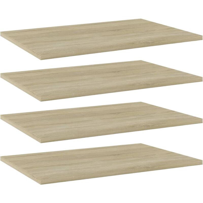 foto del prodotto vidaxl ripiani per libreria 4pz rovere sonoma 60x40x1,5cm multistrato