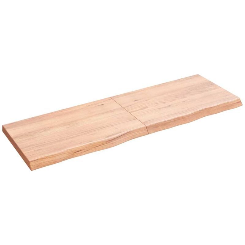 foto del prodotto vidaxl ripiano muro marrone 120x40x 2 4 cm massello rovere trattato