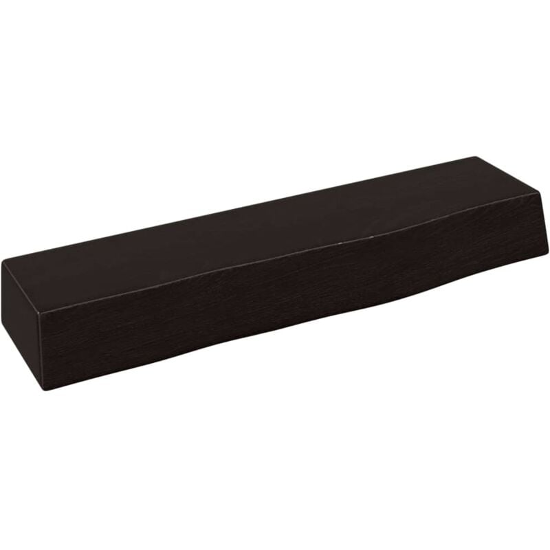 foto del prodotto vidaxl ripiano muro marrone scuro 40x10x6 cm massello rovere trattato