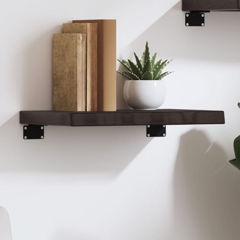 foto del prodotto vidaxl ripiano muro marrone scuro 40x30x 2 4 cm massello rovere trattato