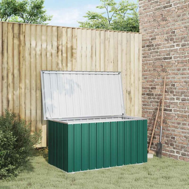 foto del prodotto vidaxl robusto baule da esterni 129x67x65 cm struttura robusta vari colori disponibili colore verde