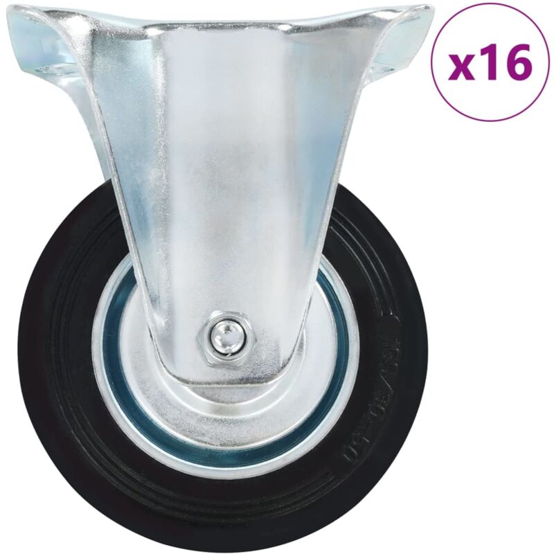foto del prodotto vidaxl rotelle fisse 16 pz 100 mm