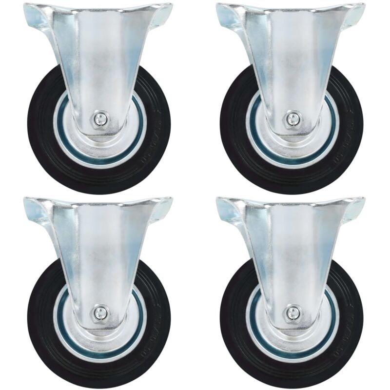 foto del prodotto vidaxl rotelle fisse 4 pz 100 mm