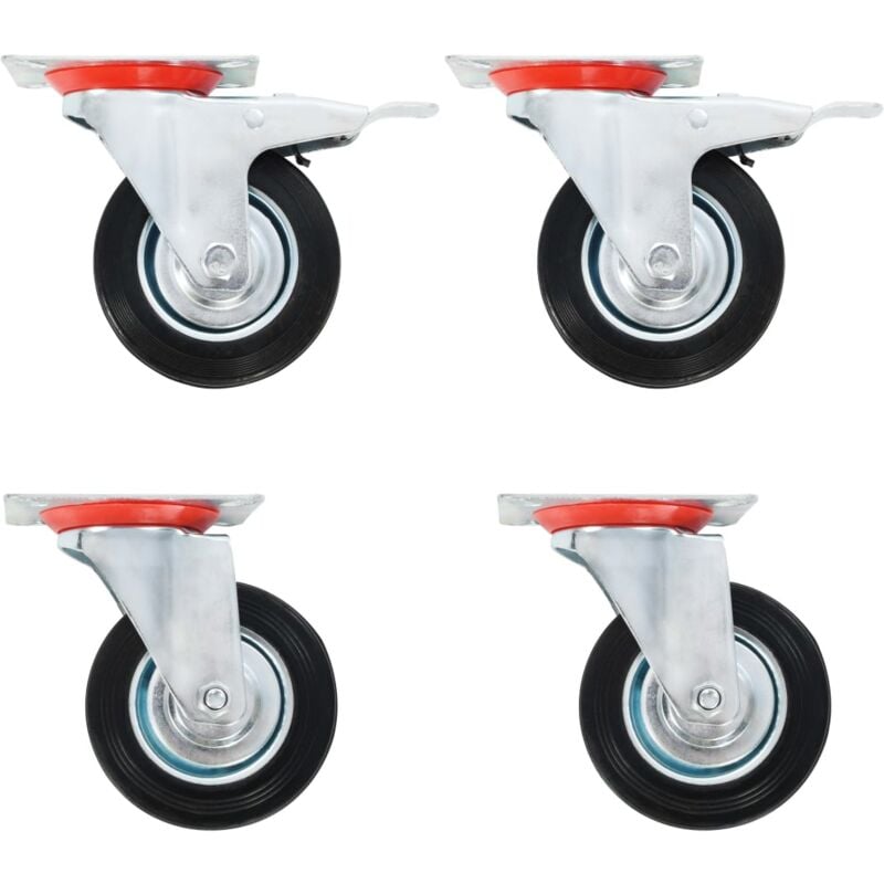 foto del prodotto vidaxl rotelle girevoli 4 pz 100 mm