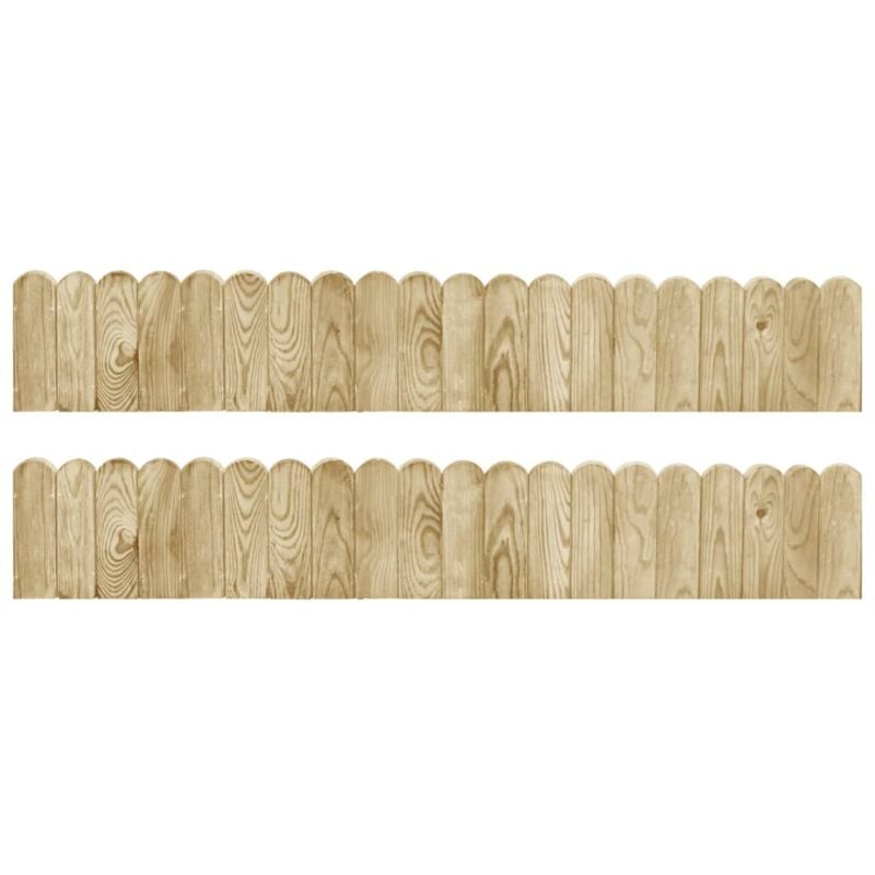 foto del prodotto vidaxl rotoli di bordura 2 pz 120 cm in legno di pino impregnato